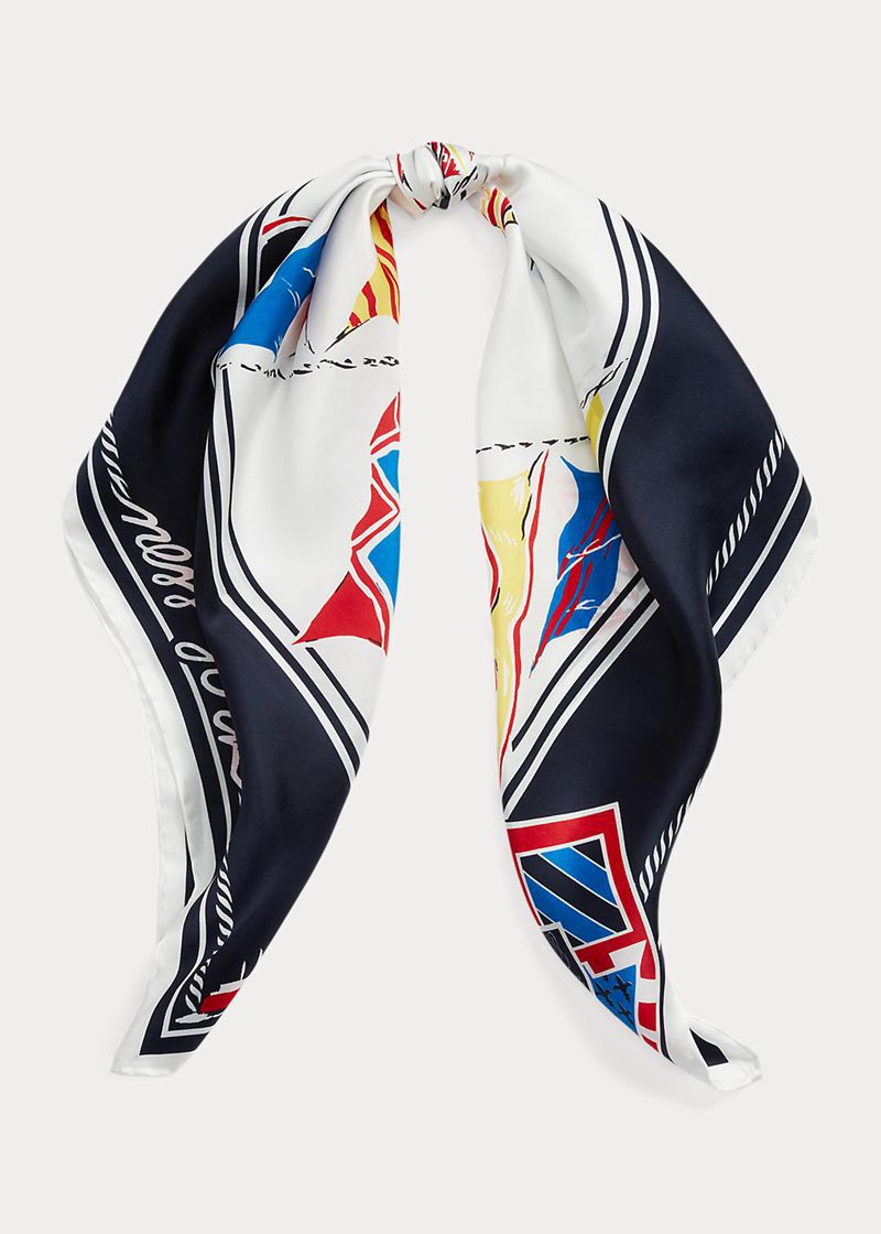 ローレン スカーフ レディース カラー Amelia 印刷する Silk Twill Square RDGMF6791